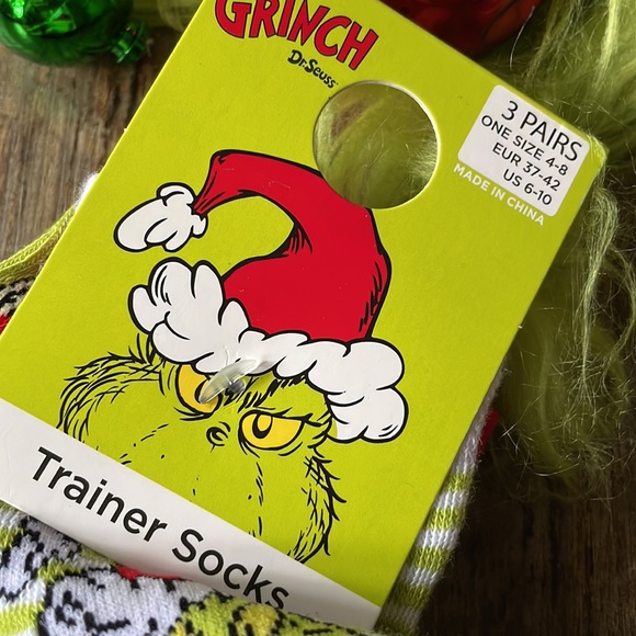Grinch Socks 3 - Picture 2 of 5